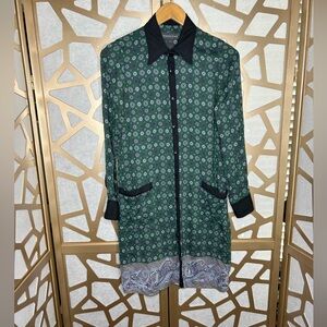 Jennifer Chun Silk Button Down Dress